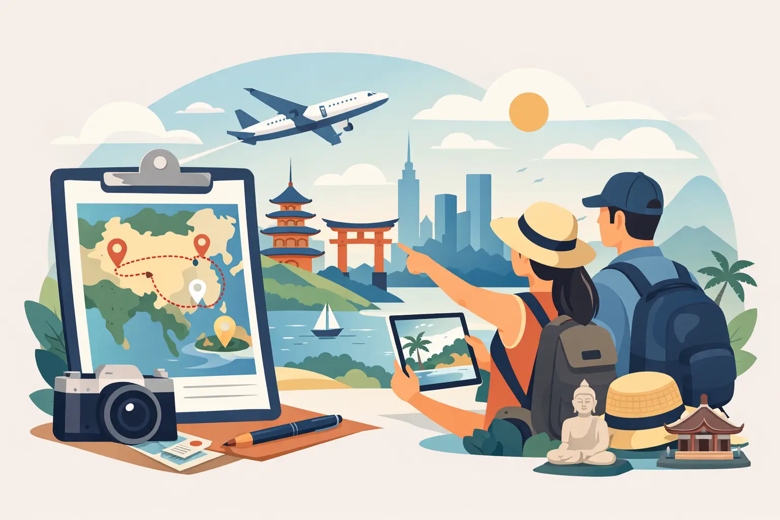 Ázsiai körutazás tervezése lépésről lépésre